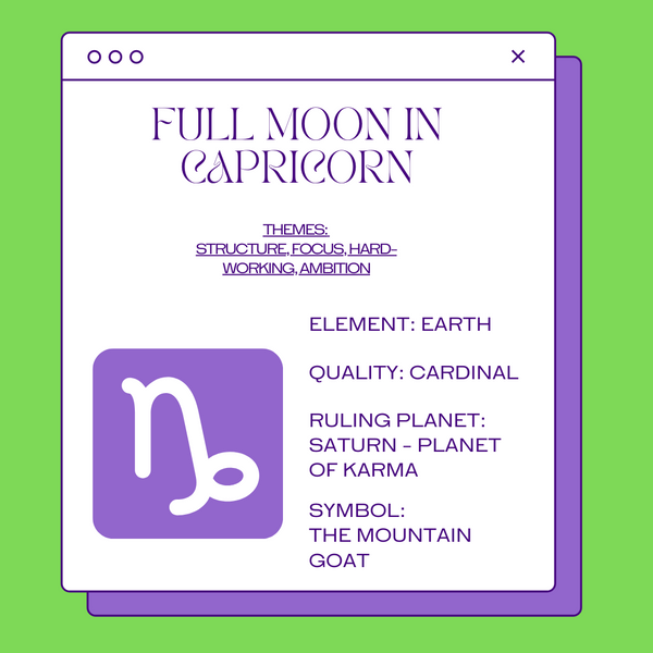 FULL MOON IN CAPRICORN - FIND YOUR FOCUS