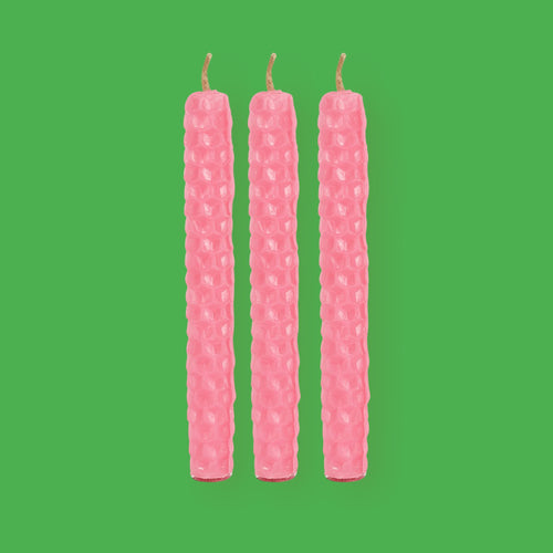 Pink (Friendship) Spell Beeswax Candle