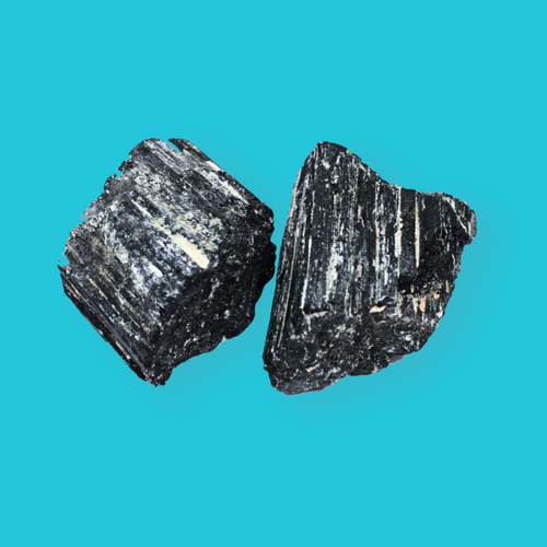 Black Tourmaline Rough Cut Crystal