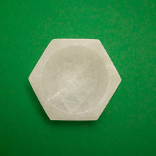 Load image into Gallery viewer, Hexagon Shaped Selenite Bowl