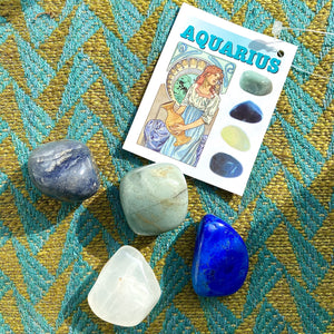 Aquarius Crystal Tumble-stone Set