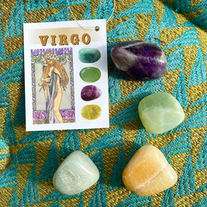 Virgo Crystal Tumble-stone Set