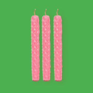 Pink (Friendship) Spell Beeswax Candle